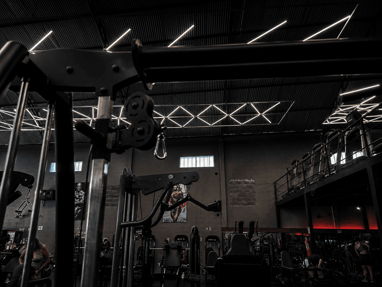 Estrutura do salão da Home Fitness